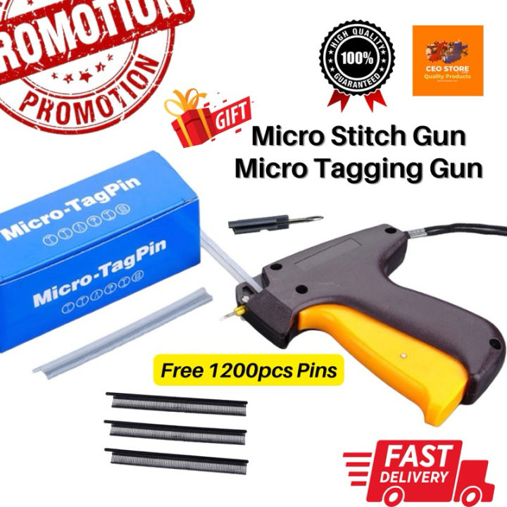 Micro Stitch Gun 3.5mm Tag Pin 1.3mm Needle Sewing Machine Mini Tagging ...