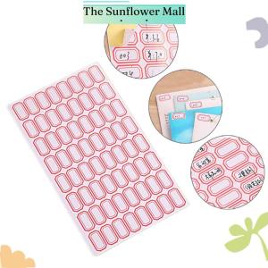 Sunflower 10แผ่น แพ็คฉลากกระดาษสติกเกอร์ติดด้วยตนเองป้ายชื่อสติกเกอร์บาร์ราคา