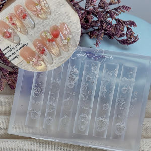 Khuôn trái Dâu nhiều loại silicon nail