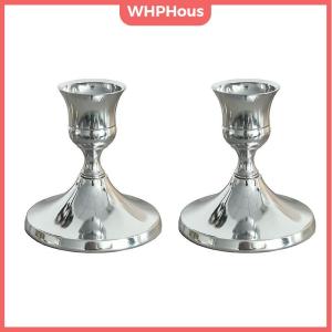 WP💓💛💖 2Pcs Vintage Elegant Tabletop Candle Holders Iron Candlelight Dinner Props Bar Party Candelabra Home Hotel Decorations
