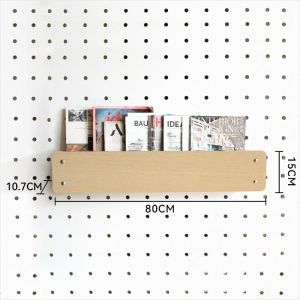 Sacesr Solid Wood Book Shelf Home Creative Minimalist Cave Plate Storage Shelf No Drilling Wall Childrens Bookcase Home Organizer R3K9L