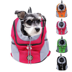 Pet Dog Carrier Bag Portable Travel Backpack Front Bag Outdoor Double Shoulder Mesh Backpack Head Carrying Bags For Cat2026