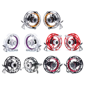 Fly Fishing Reels Fish Line Wheel with Drain Force Driving Cart Reels Wheel Ice Fishing Reels for Saltwater Freshwater