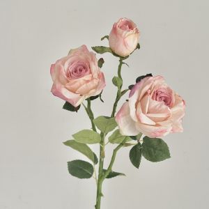 LINSBAYWU 3 Head Artificial Rose Flowers Burnt Edge Realistic Silk Simulation Rose Oil Painting Style Lifelike Faux Flower Home Decor