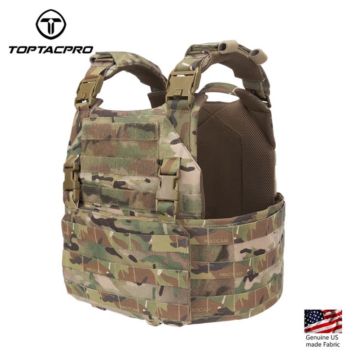 TOPTACPRO Tactical Vest AFPC Plate Carrier Modular Armor Fast Release ...