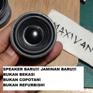 Speaker 2 Inch 2Inch Speaker 52mm 4 Ohm 3W Mini Woofer Full Range Rubber Edge Magnet Super JUMBO untuk perbaikan Music Box Bluetooth MP3 USB Player 1Pcs