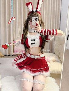 U Gonna S ชุดนอนคริสต์มาสเสื้อผ้ากุลสตรีสีแดงแขนสั้นชุดชั้นในดันชุดนอนแฟชั่น2025ดีไซน์ใหม่ยืดหยุ่นของขวัญคริสต์มาสสำหรับงานเลี้ยง