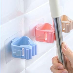 Gantungan Sapu dan Pel di Tembok Tempel Dinding Perabotan Dapur Masak Serbaguna Stiker Tempelan Praktis Nano Magic Tape Stiker Holder