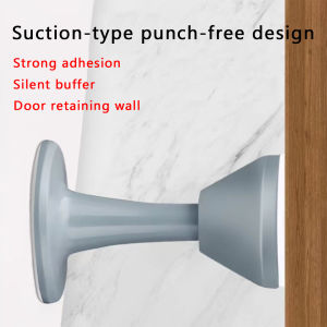 xinxin Door Stop Silica Gel Non-Punching Suction Anti-Collision Quiet for Home Bathroom
