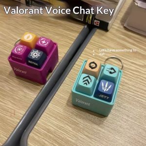 JOYNCLEON Valorant Nút Giọng Nói Keychain - Reyna & Jett Đồ chơi âm thanh Cho Người Hâm Mộ Chơi Game Căng Thẳng Relief