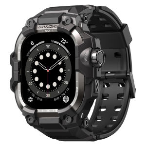 Strap + Metal Case For Apple Watch Ultra 3 2 Bands 49mm 46mm 45mm 44mm Tactical Bracelet Cover For iwatch 11 10 9 8 7 6 5 SE 3