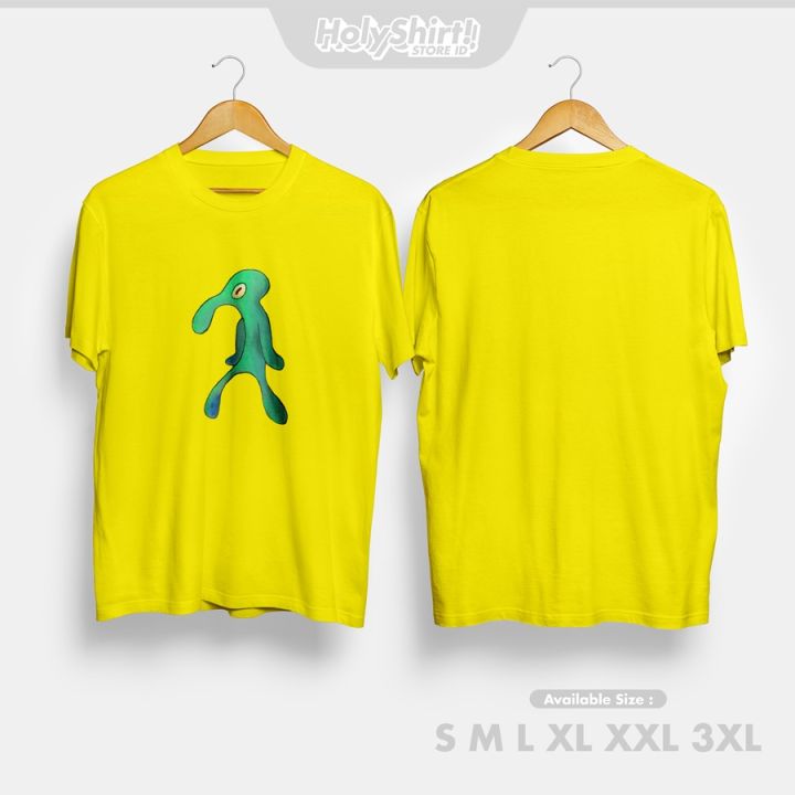 Kaos Baju Squidward Tampan dan Berani Spongebob Squarepants Kaos Kartun