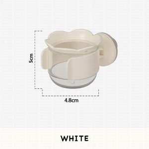 YOOSOPET Flower-Shaped Parrot Food Cup Transparent Bird Feeder Bowl Birds Pet Lovebird Bekas Makanan Burung Nuri