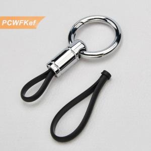 【PCWFKef】 Chống mất chìa khóa xe Vòng chất lượng cao chia Nhẫn Keyring Da Dây Mặt dây chuyền chìa khóa xe Mặt dây chuyền Keychain chủ