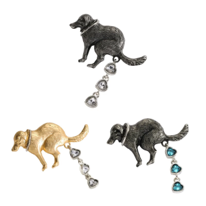 Humorous Dog Poop Brooch Lightweight and Sturdy Lapel Pin Adornment Ideal for Adding a Touch of Fun to Any Occasion