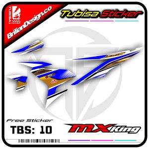 Sticker Striping Variasi Mx King - Stiker Striping Motor Mx King Desain Racing. TBS.10