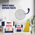Jaysuing การซ่อมแซมแตกติดผนังครีมซ่อมแซมผนังได้อย่างรวดเร็วครีมซ่อมแซมผนังฉาบซ่อมแซมกันน้ำซ่อมผนังครีมซ่อมแซมผนังครีมซ่อมแซมรูปลอกติดผนังครีมปกปิดการซ่อมแซมแตกซ่อมแซมตัวนำฟิลเลอร์ผนังการซ่อมแซมแตกซ่อมแซมตัวนำเพนท์สีขาวสีขาว (100กรัม). 