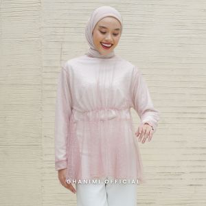 Ghanimi - Syakira Blouse / Outer Brokat / Atasan Brokat / Atasan Tule / Baju Kondangan Kekinian