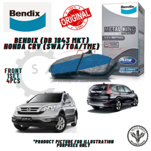 HONDA CRV (SWA/TOA/TME) FRONT BENDIX METAL KING TITANIUM BRAKE PAD