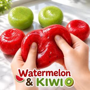 Handmade Watermelon Slushy Squeeze Toy Realistic Soft Fruit Squishy Slow Rebound Stress Relief Toy Novelty Funny Gift