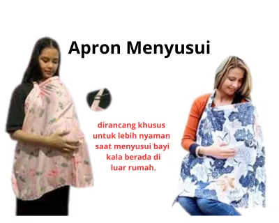 apron meyusui / celemek menyusui / cover ibu menyusui / nursing cover