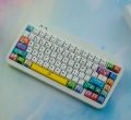 [Keycap Only]American Comics Hand-painted Keycap Doodle Hand Drawn keycap 129 Keys Profile PBT Five-Sided Sublimation For Cherry MX Switch nical Keyboard Keychron/RK61/GK61/Anne Pro 2. 