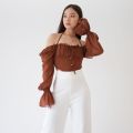 Gwen Sabrina Top / Blouse / Korean Top. 
