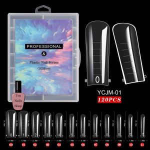 บล็อคต่อเล็บ 120 ชิ้น กล่องฟ้า บล็อคต่อ Poly Gel ฟอร์มต่อโพลี่เจล พร้อมส่งในไทยจ้า