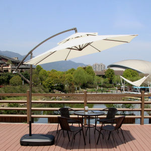 ร่มสนาม 8แขน 2.7 เมตร 3 สวน ร่มกันแดดสนาม ร่มกันสาดกันน้ำ UV-Proof สวนกลาง กล้วยร่ม Canopy Canopy