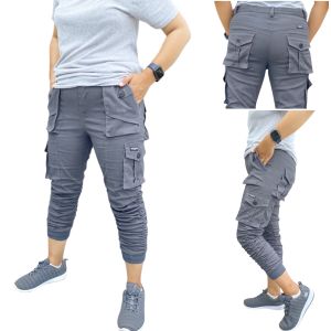 Celana Joger Cargo Wanita Cargo Jogger Pants Panjang Wanita Cewe Cewek Bahan Katun Twill Premium Melar/Ngaret