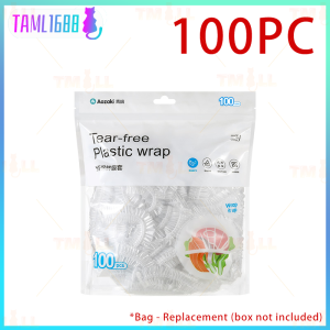 [✅Sg Ready Stock]Aozaki 100Pcs Disposable Food Cover Disposable Plastic wrap for household kitchen thickened Food Grade