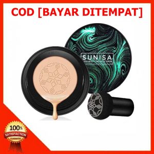 CS1 PROMO!! Bedak Anti Air SUNISA Mushroom Head Air Cushion Korea/ BB CC Cream moisturizing / Foundation 100%-COD