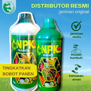 Pupuk BIO NPK NABATI Plus ZPT 1 Liter Galaxy Tingkatkan Panen Padi Jagung Kedelai Karet Ketela