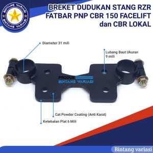 Breket Dudukan Stang Rzr Honda Cbr 150r Dudukan Stang Cbr 150 Lokal |Breket Dudukan Stang Rzr Honda Cbr 150r Dudukan Stang Cbr 150r Lokal | Stang Rzr Cbr 150r Facelift dan Cbr 150r Lokal | Dudukan Stang Cbr 150r Cb 150r Cb150r Raiser Stang Rzr