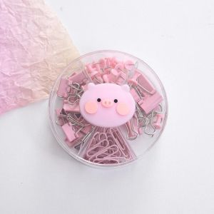 Set Ghim Kẹp Cài Giấy 72 Chi Tiết Màu Pastel Cute Tiện Lợi Hộp Ghim Văn Phòng Bấm Học Sinh