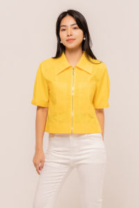 RIMINI - Atasan Wanita kemeja Katun Casual Berlengan Pendek Size XS-3XL - Venezia Top 7160