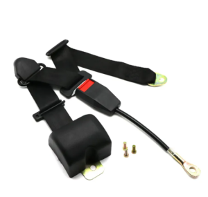 Universal 3 Point Retractable Car Seat Belt Bolt Automatic Safety Strap Buckle