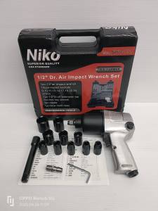 NIKO บล็อกลม 1/2 นิ้ว (4 หุน) แรงกว่าเดิม รุ่น NIKO-101 ( ปรับได้ 5 ระดับ ) 8000 rpm ลูกตีแบบคู่ ของแท้100%