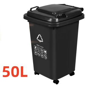 30/50/100/120/240L Food/Commercial and Industrial Trash Cans Large Trash Cans Wheeled Trash Cans