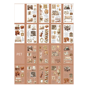 Nhãn dán cảnh GiấY Dán thú cưng chống nước nhãn dán lưu bút thẩm mỹ cho Album ảnh sổ nhật ký điện thoại