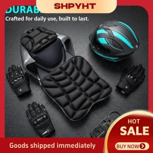 SHPYHT✨ 2pcs set Motorcycle Fit For Seat Pad 3D Comfort Gel Cushion Fit For Seat Breathable Universal Shock Absorbing Fit For Seat Cover