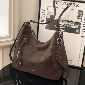 2026 Matte large-capacity tote bag for women multifunctional commuter shoulder bag crossbody bag commuter crossbody tote bag