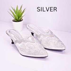 Sandal Sepatu Pesta Kondangan Wanita Elegan Mewah Sendal Kekinian Terbaru Pernikahan EDR28002
