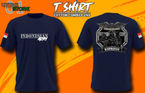 KAOS TNI PASUKAN ELIT HANTU RIMBA -KAOS PASUKAN ELIT INDONESIA HANTU RIMBA - COTTON 24S