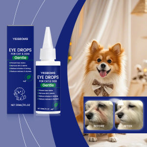 YEGBONG Eye Drops For Cat Dog Cat and dog tear stain and secretion blockage cleaning and care drop universal for pet cats and dogs Pet Tear Stains Eye Cleaning