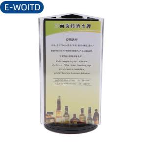 E-WOITD Rõ ràng Acrylic dấu hiệu chủ Tabletop menu giá tag hiển thị đứng máy tính để bàn bảng hiển thị xoay dấu hiệu chủ