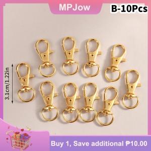 【MPJow】 10Pcs/set Metal Swivel Lobster Hook Clasp Keyring Snap Clasp Bag Jewelry Lanyard Trigger Buckle DIY Bag Accessories
