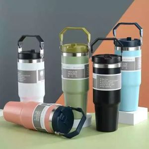 THERMOS STAINLESS HANDLE TERMOS KOPI TAHAN PANAS DAN DINGIN ADA SEDOTAN KAPASITAS 900ML