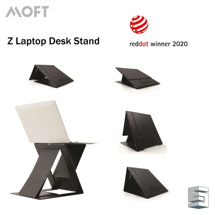 MOFT Z Foldable 5in1 SitStand Laptop Desk MS015 Black Grey Lazada