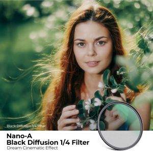 K&F Concept Nano-A Series Black Mist Diffusion Lens Filter MC Lens Filter Black Fog Diffusion Filter